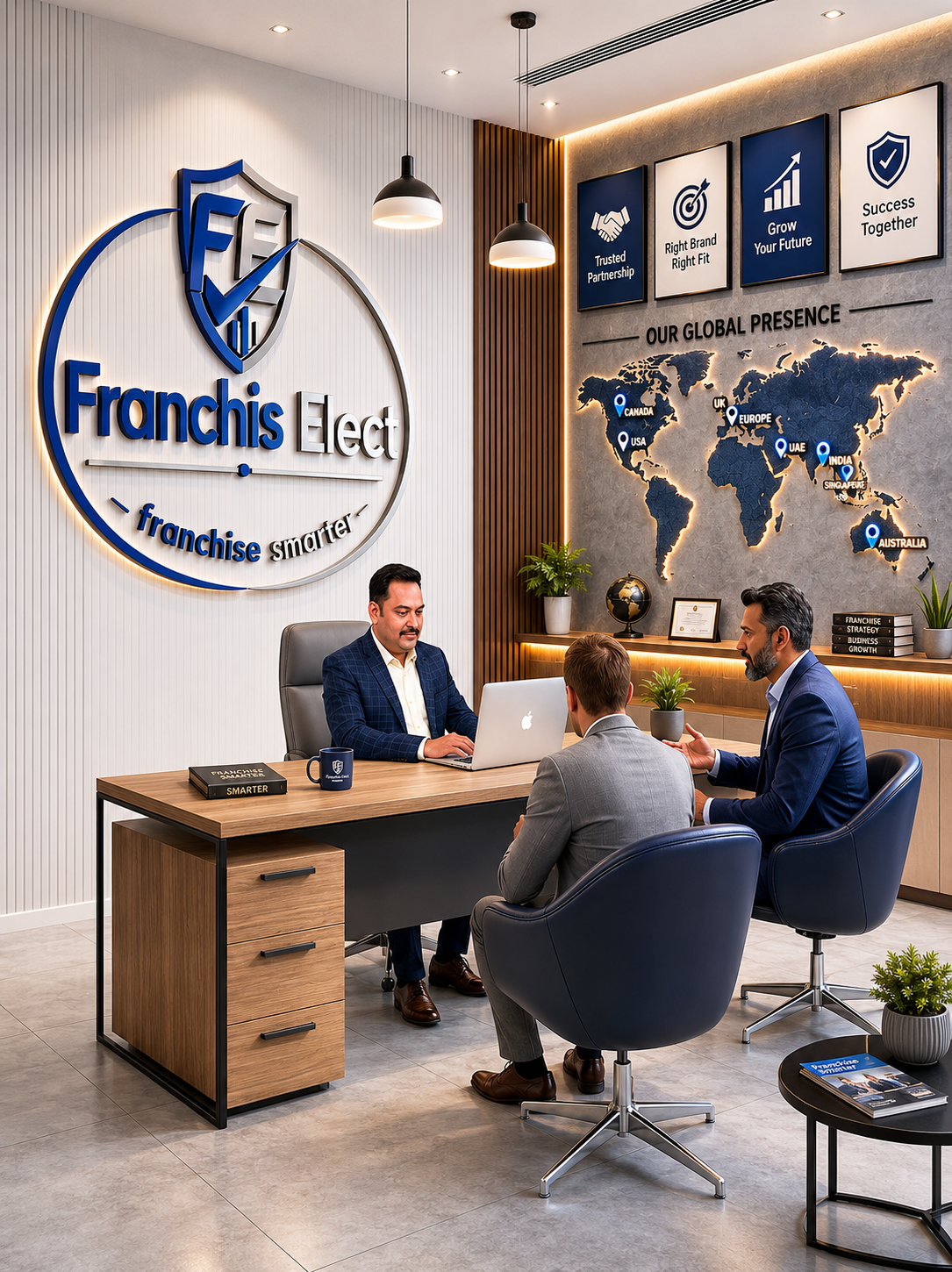 TU Rathish Menon, Founder of Franchise Elect, in consultation